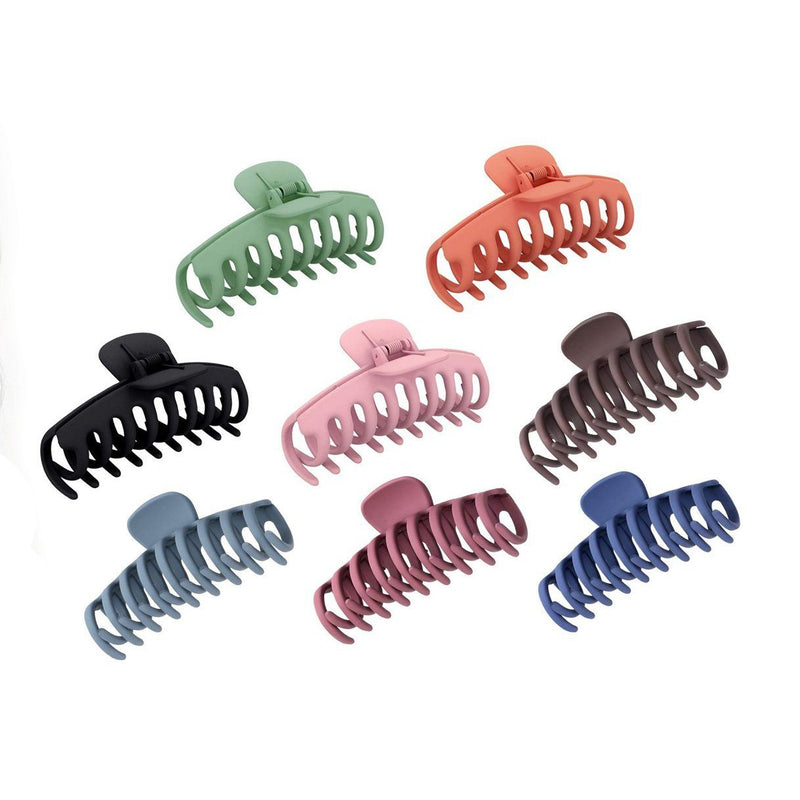 8-Pack: Women's Acrylic Large Claw Matt Hair Clips Beauty & Personal Care - DailySale