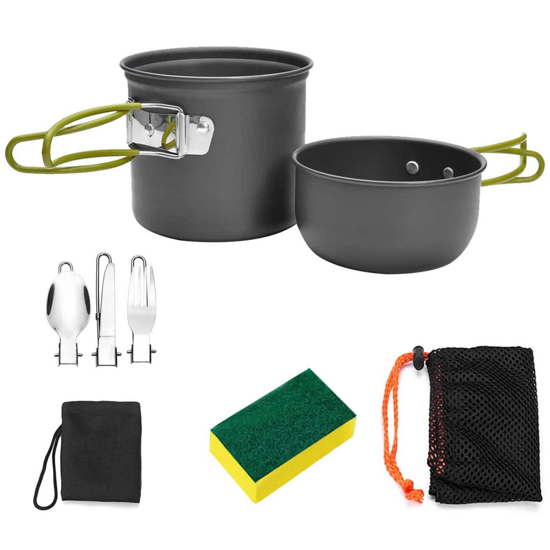 8-Piece: Camping Cooking Ware Set Sports & Outdoors - DailySale