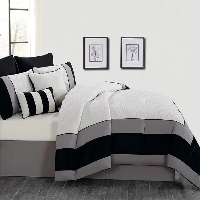 8-Piece: Kensie Oversized Queen Comforter Set Bedding - DailySale