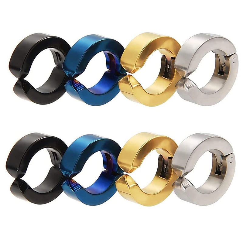 8-Piece: Mudder Non-Pierced Earring Clip Earrings - DailySale