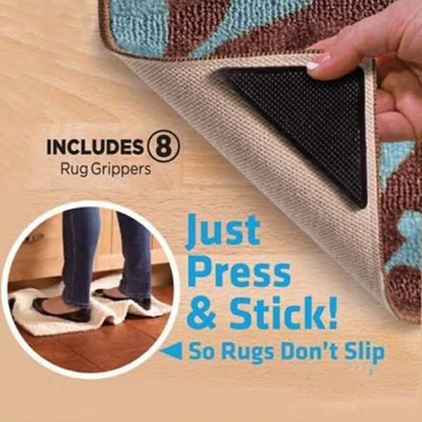 8 Piece: Non-Slip Silicone Mat Grippers Bath - DailySale