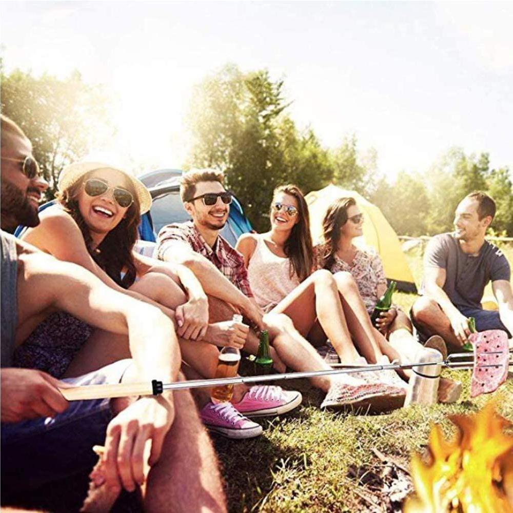 8-Piece Set: Marshmallow Roasting Sticks with Wooden Handle Garden & Patio - DailySale