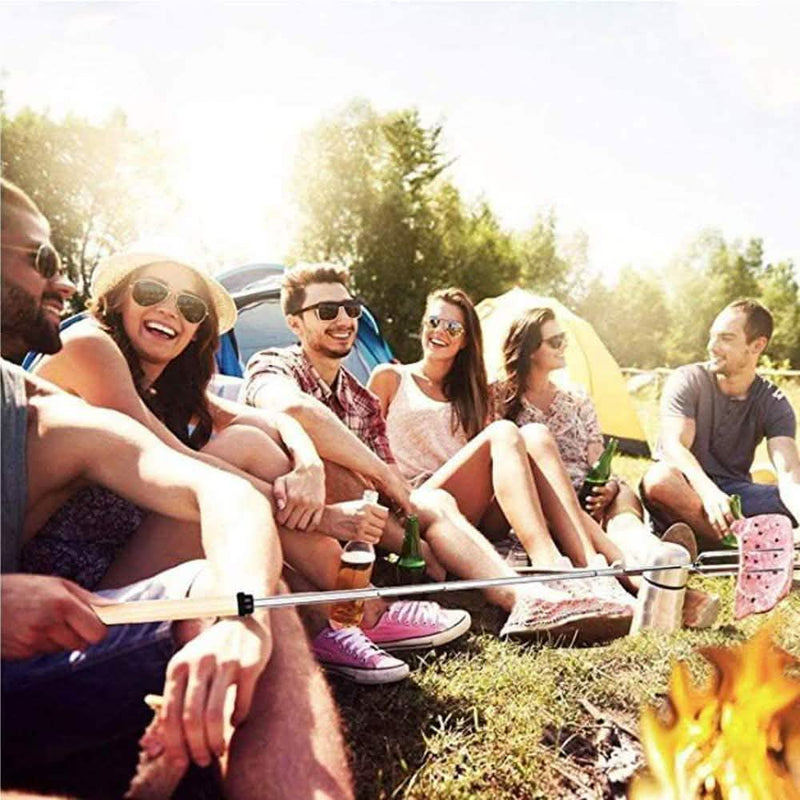 8-Piece Set: Marshmallow Roasting Sticks with Wooden Handle Garden & Patio - DailySale