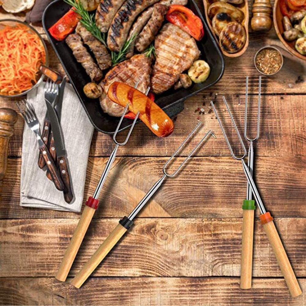 8-Piece Set: Marshmallow Roasting Sticks with Wooden Handle Garden & Patio - DailySale