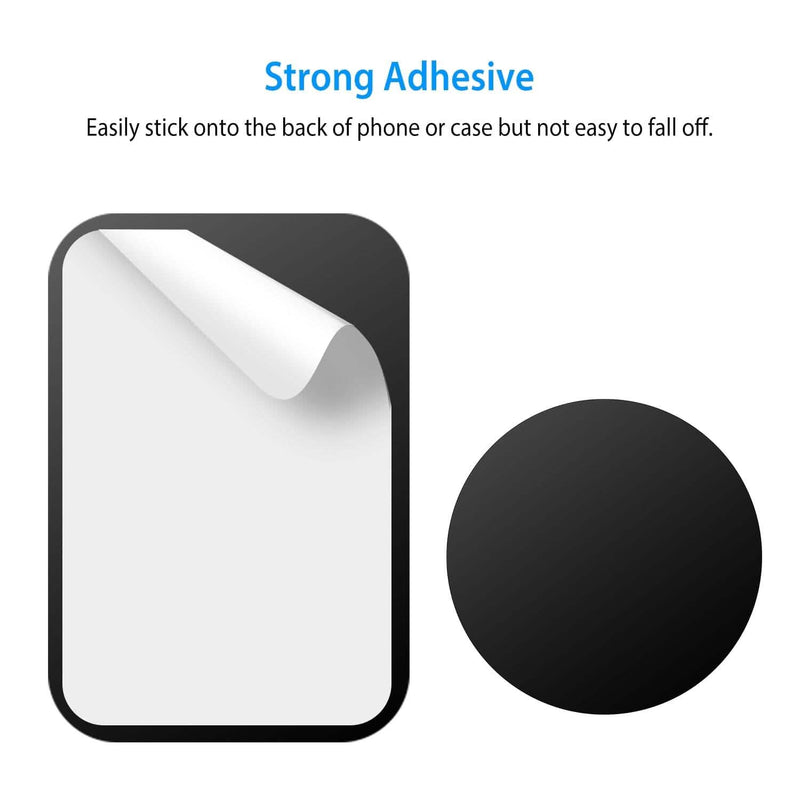 8-Piece: Universal Metal Plates with Strong Adhesive Automotive - DailySale