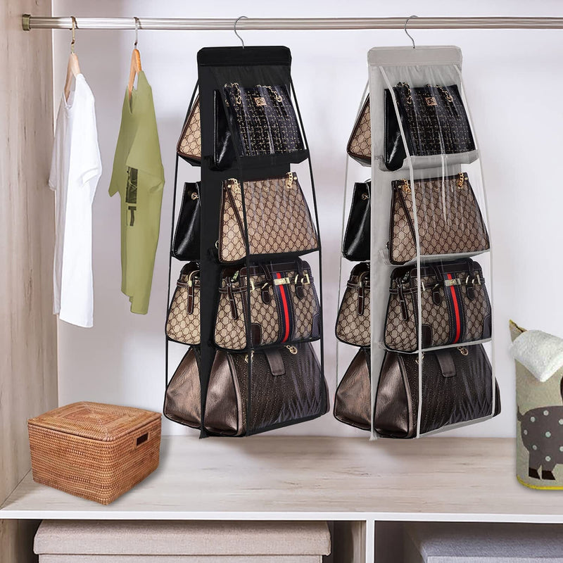 Purse Organizer, Multi-Pocket Felt Handbag Organizer, Folding Tote