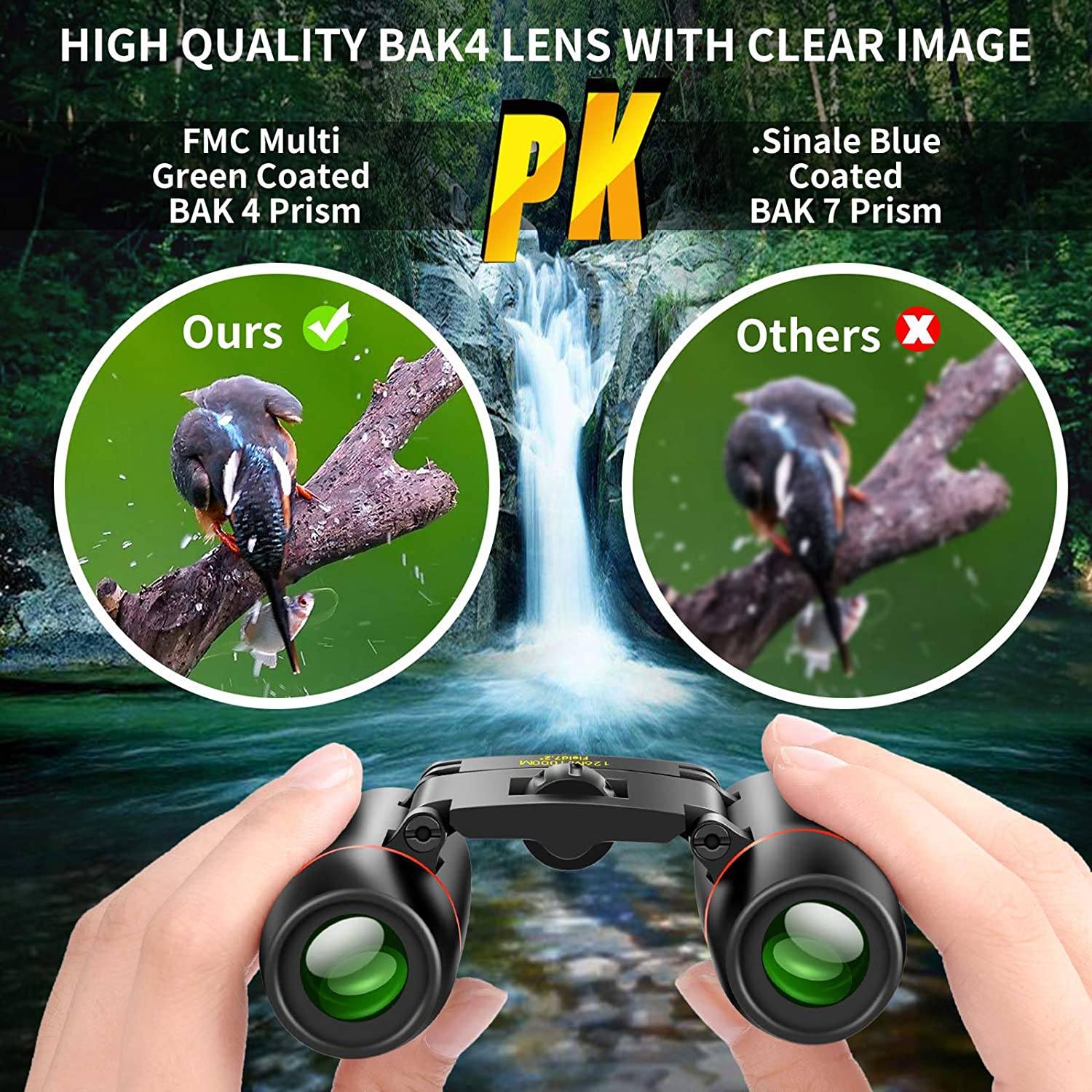 8 x 21 Small Pocket Binoculars Compact Outdoor Lighting - DailySale