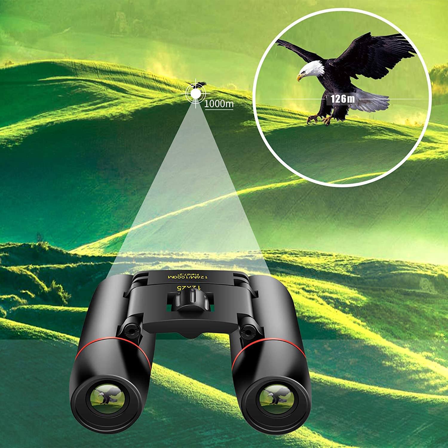 8 x 21 Small Pocket Binoculars Compact Outdoor Lighting - DailySale