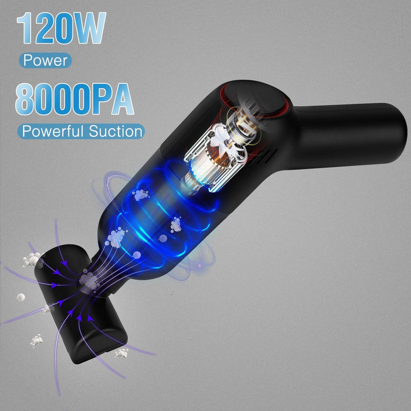 8000Pa Portable Handheld Vacuum Cleaner Household Appliances - DailySale