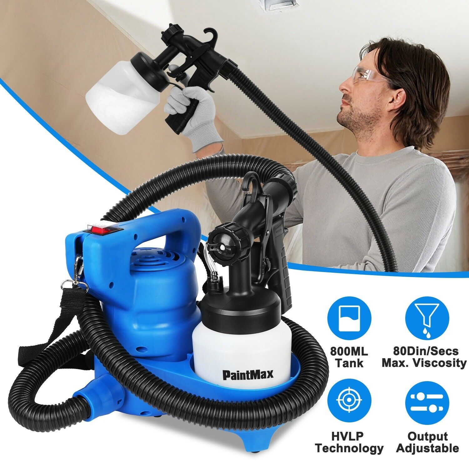 800ML Paint Spray Painter 650W Home Improvement - DailySale