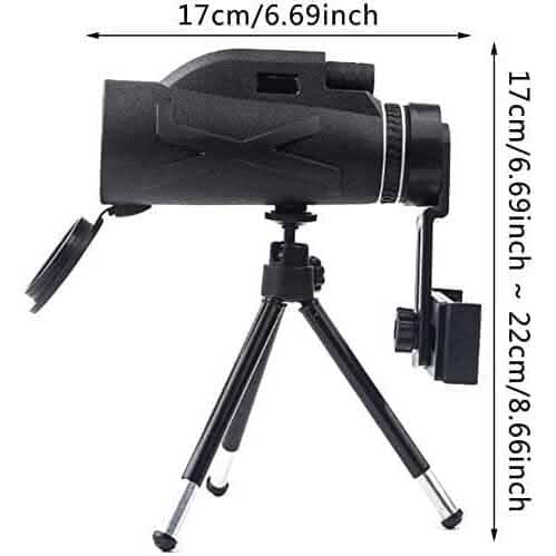 80x100 Monocular-Telescope High Powered for Smartphone Monocular Sports & Outdoors - DailySale