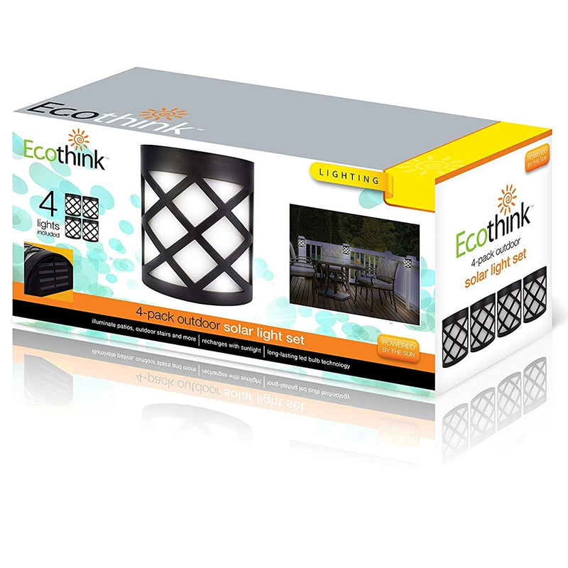 4 Pack: EcoThink Outdoor Solar LED Lights - DailySale, Inc