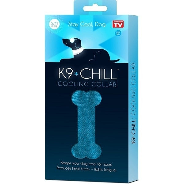 Front view of K9 Chill Dog Cooling Collar package