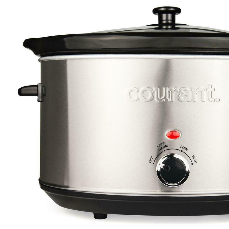 8.5 Qt. Stainless Steel Slow Cooker with Temperature Settings Kitchen & Dining - DailySale
