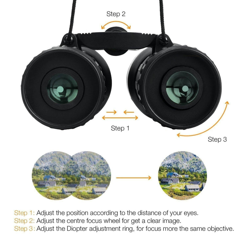 8x21 Small Compact Lightweight Binoculars Sports & Outdoors - DailySale