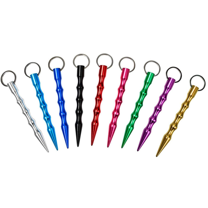 9-Pack: Aluminum Self-Defence Key Chain Tactical - DailySale