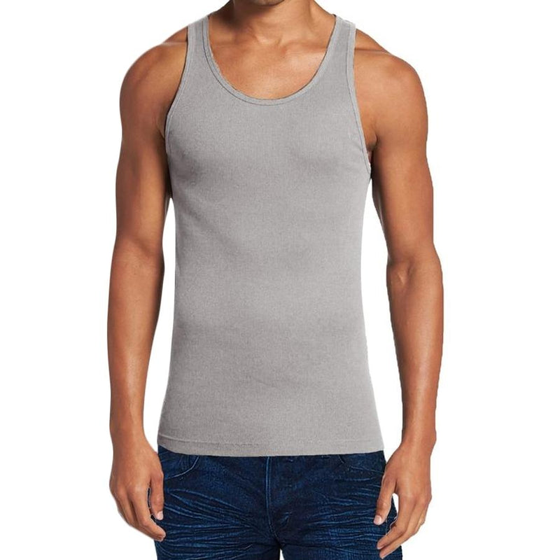 9-Pack: Men's Tank Top - Assorted Sizes and Colors Men's Apparel XL Heather Gray - DailySale