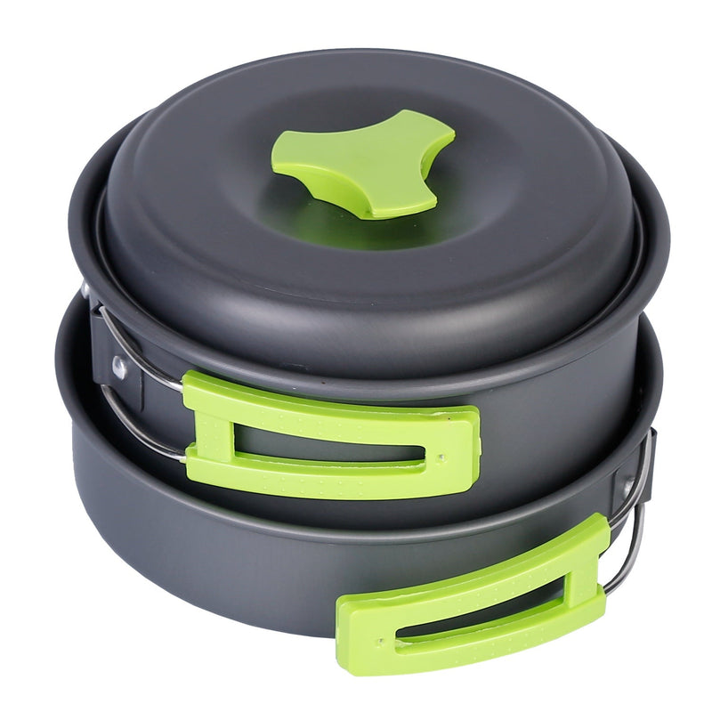 9-Piece: Camping Cookware Set Sports & Outdoors - DailySale
