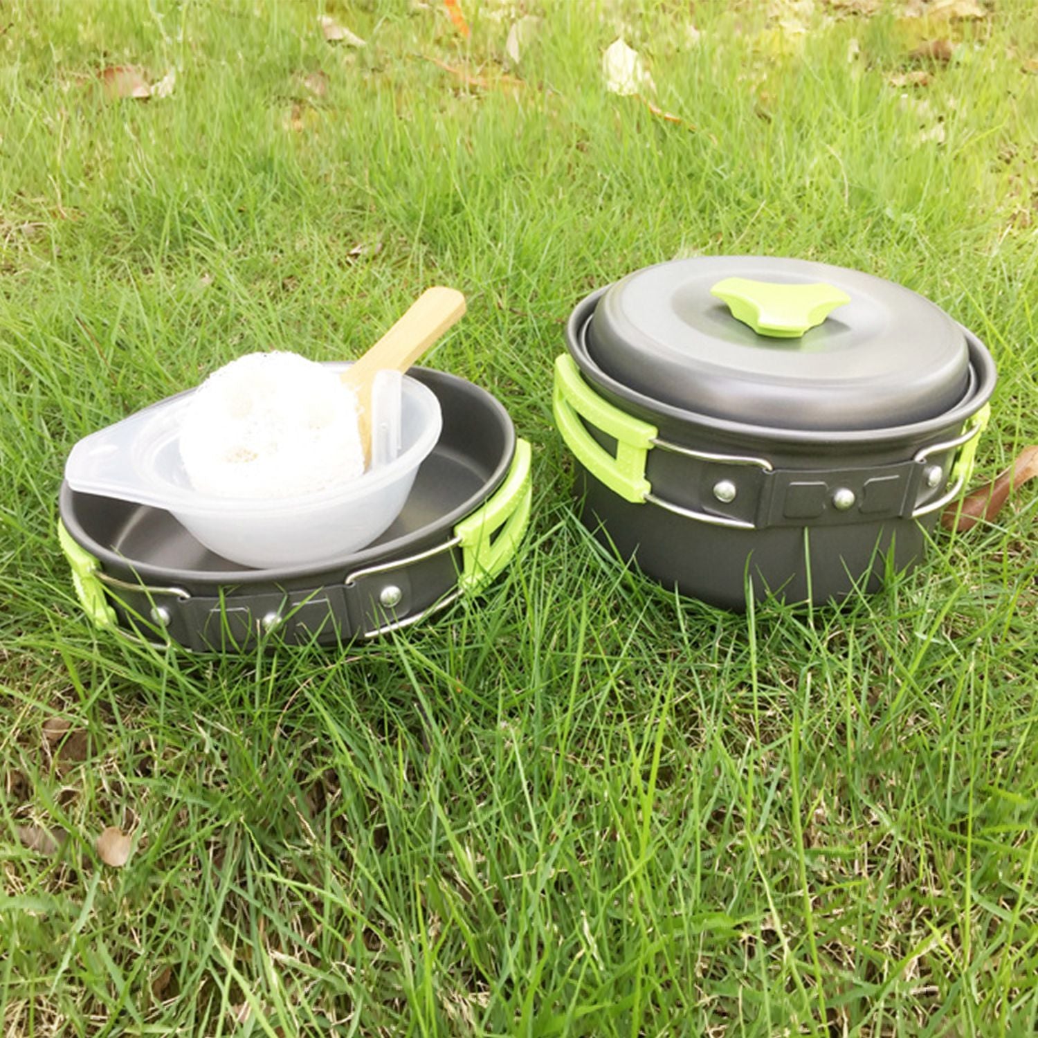 9-Piece: Camping Cookware Set Sports & Outdoors - DailySale