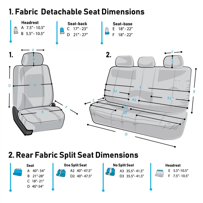 9-Piece Set: Supreme Cloth Seat Covers Automotive - DailySale