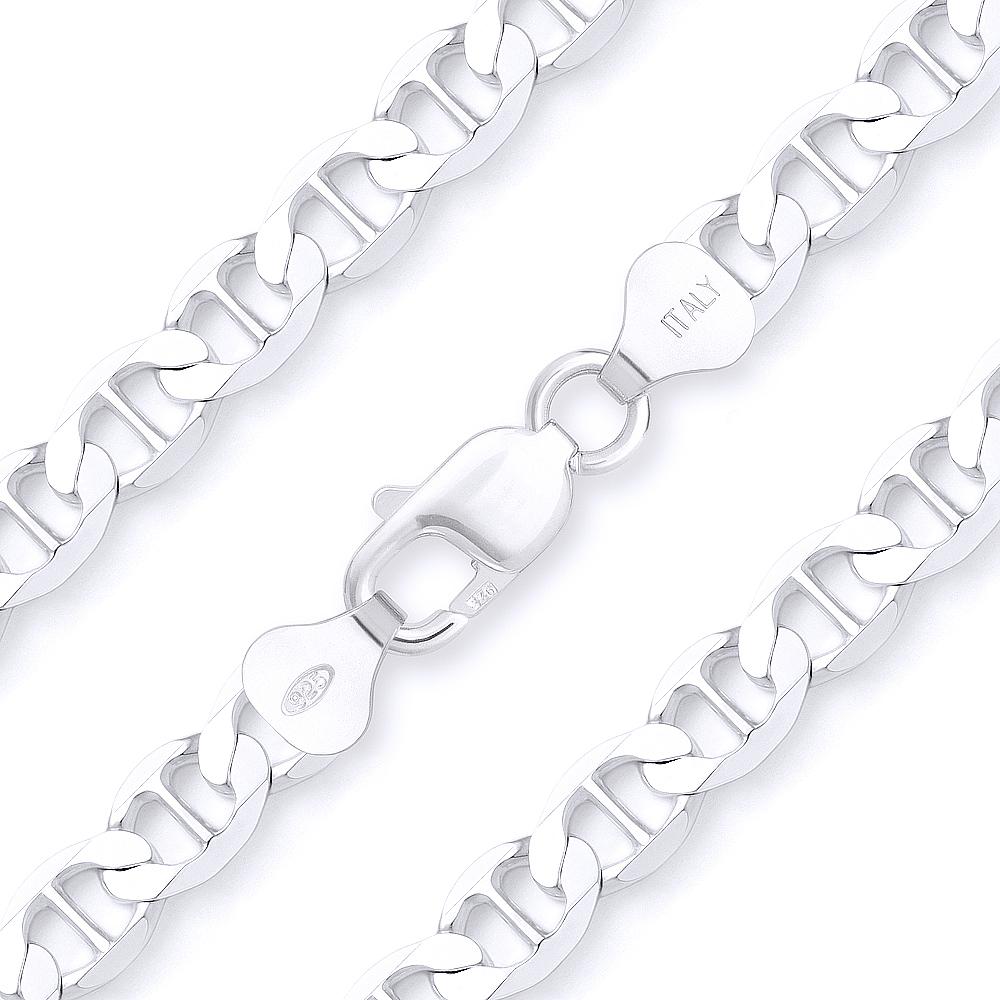 925 Flat Mariner Marina Gucci Chain 6MM Necklaces 16 - DailySale