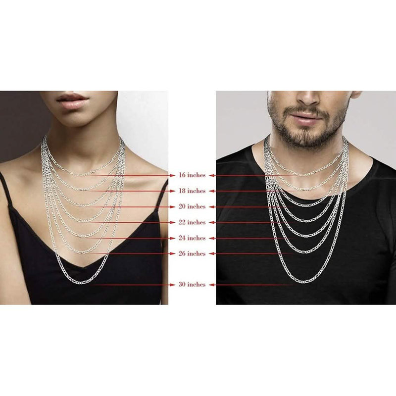 .925 Solid Sterling Silver Flat Snake Link Chain Necklaces - DailySale
