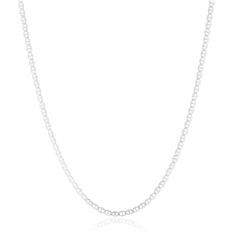 925 Sterling Silver 2mm Marina Link Chain Necklace Necklaces - DailySale