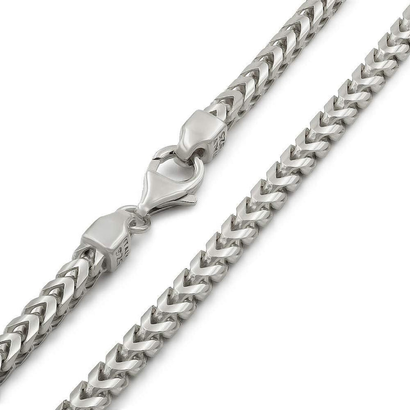 925 Sterling Silver 3mm Franco Chain Necklaces 18" - DailySale