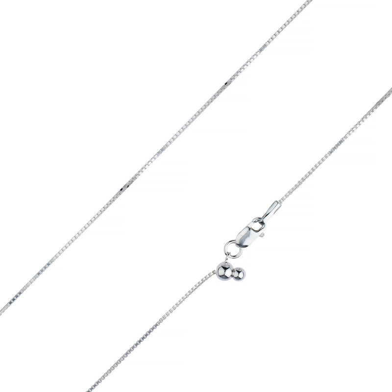 .925 Sterling Silver Box Chain 1.00mm Necklaces - DailySale