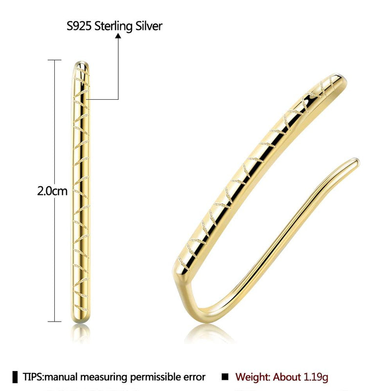 925 Sterling Silver Clip Earrings Earrings - DailySale