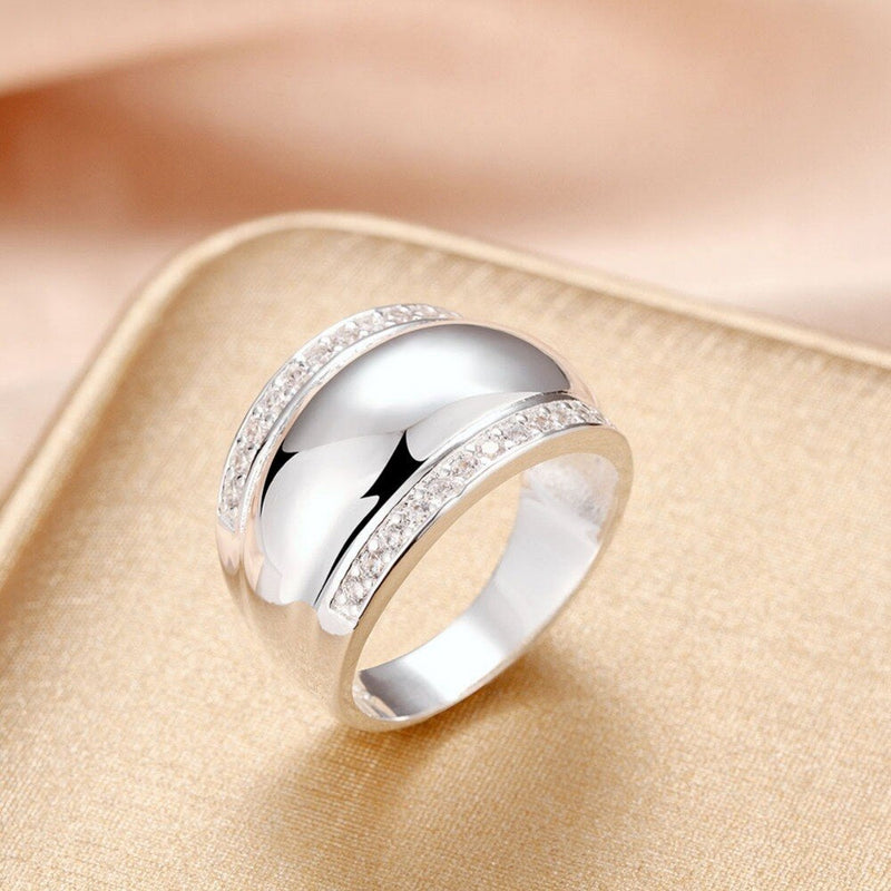 925 Sterling Silver Invisible Setting CZ AAAA Crystal Wedding Ring Rings - DailySale