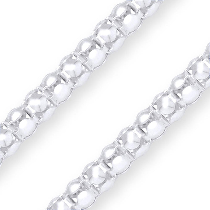 925 Sterling Silver Popcorn Chain 3mm Necklaces - DailySale