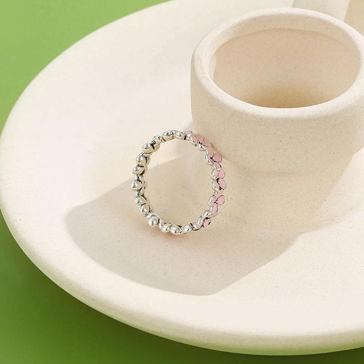 925 Sterling Silver Women Ring Romantic Plum Ring Rings - DailySale