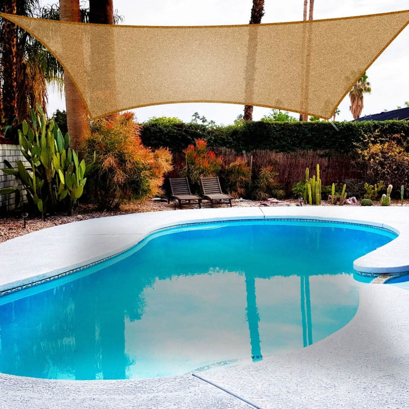 98% UV Block Awning Shelter Rectangle Shade Sails Top Canopy Sports & Outdoors - DailySale