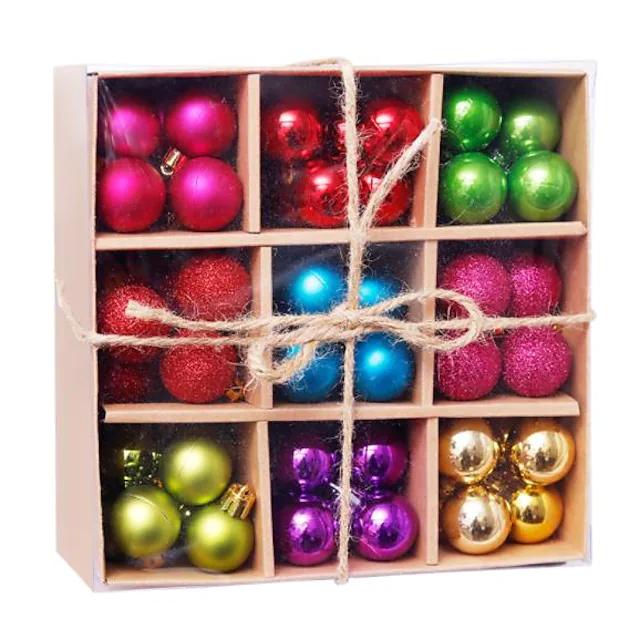 99-Piece: Christmas Balls Ornaments for Christmas Tree Gift Box Set Holiday Decor & Apparel Multicolor - DailySale