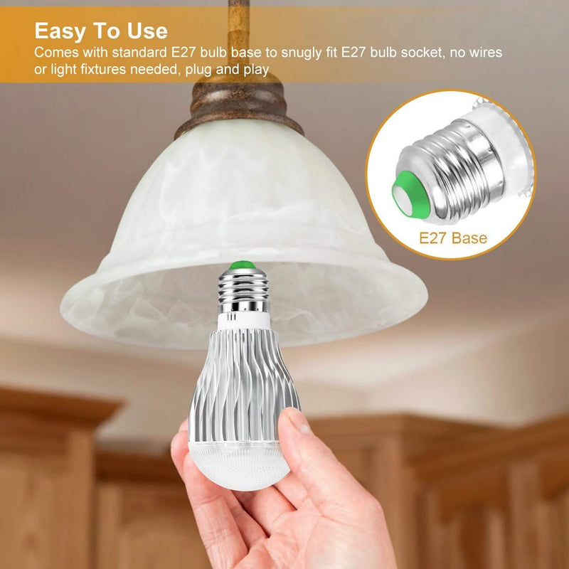 9W LED Light Bulb E27 RGB Lamp Lighting & Decor - DailySale