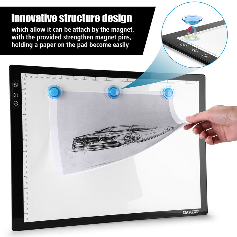 A3 Light Pad A3 LED Tracing Pad Ultra-Thin Drawing Pad Adjustable Brightness Art & Craft Supplies - DailySale