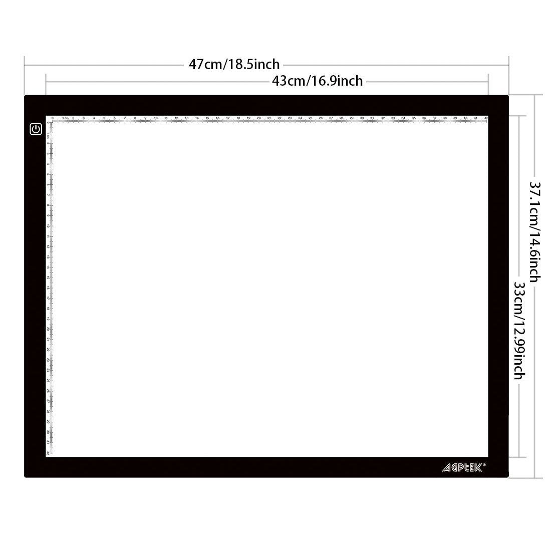 A3 Size LED Artcraft Tracing Light Pad Art & Craft Supplies - DailySale