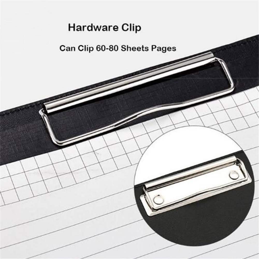 A4 Conference Folder Soft Leather Portfolio Organiser with Calculator - DailySale