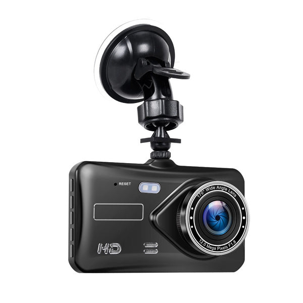 A6T 4-Inch 170° Wide Angle Full HD 1080P Car DVR Dual Lens Dash Cam Rear View Camera Video Recorder with Touch Screen Automotive - DailySale