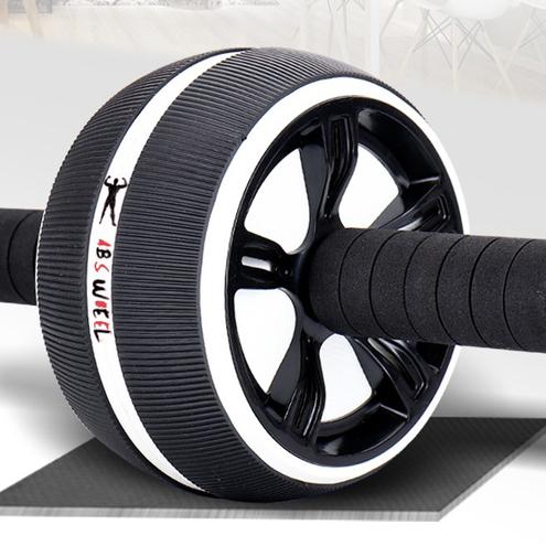 ABS Abdominal Roller Wheel Workout Fitness Black - DailySale