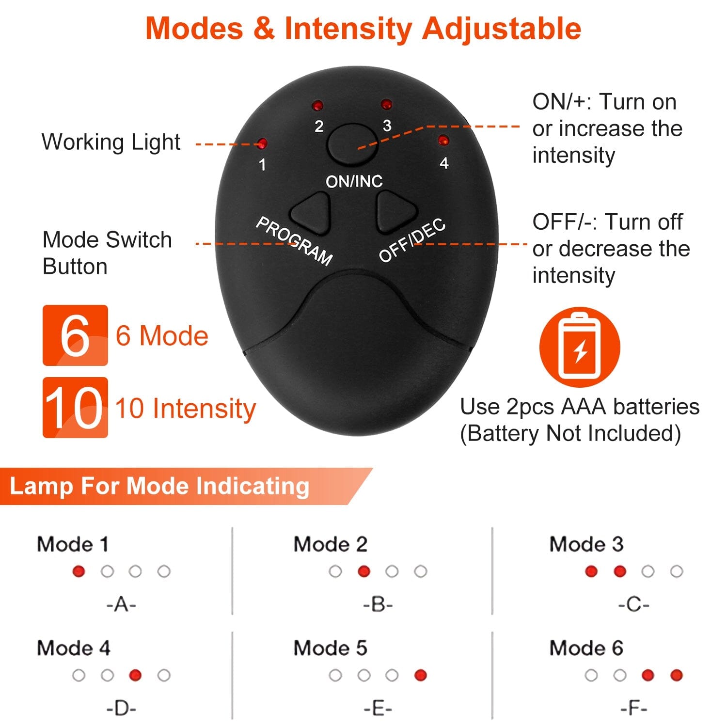 Abs Stimulator Muscle Toner EMS with 6 Modes Fitness - DailySale