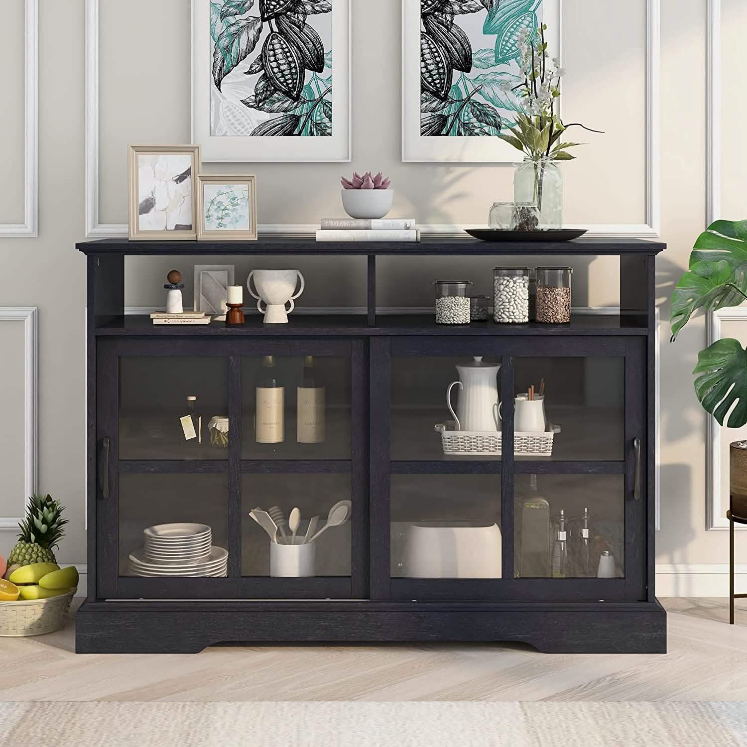 Accent Cabinet Wood Kitchen Buffet Sideboard Furniture & Decor - DailySale