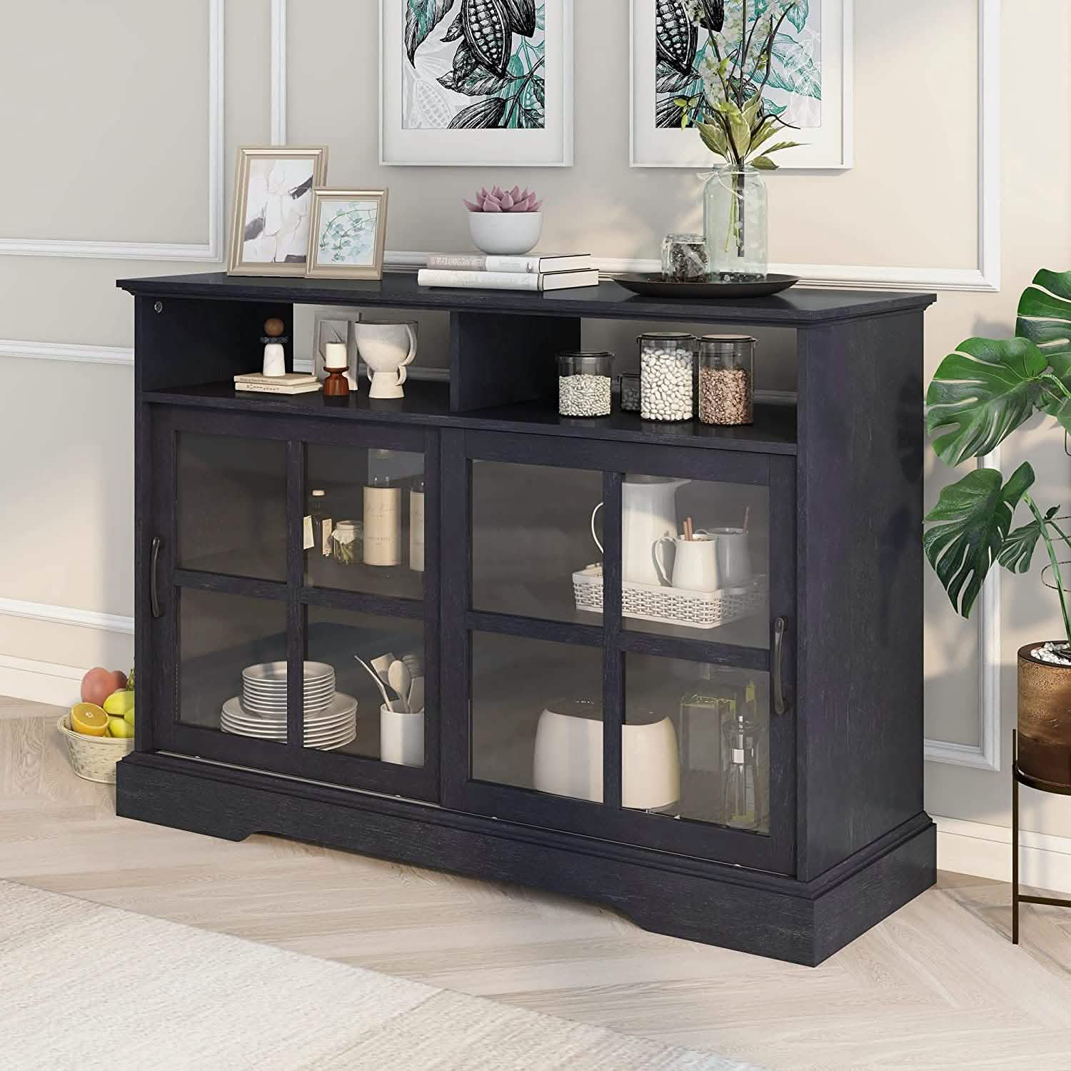 Accent Cabinet Wood Kitchen Buffet Sideboard Furniture & Decor - DailySale