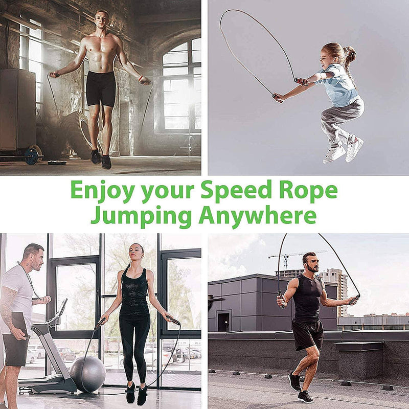 ACECOM Jump Rope Tangle-Free with Ball Bearings Fitness - DailySale