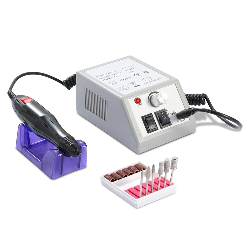 Acrylic Nail Drill Machine 20000RPM with 6 Bits Cuticle Grinder Kit Beauty & Personal Care - DailySale