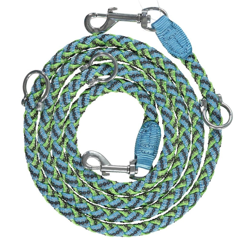Adjustable and Stretchable Reflective Double Dog Leash Pet Supplies XS Green - DailySale