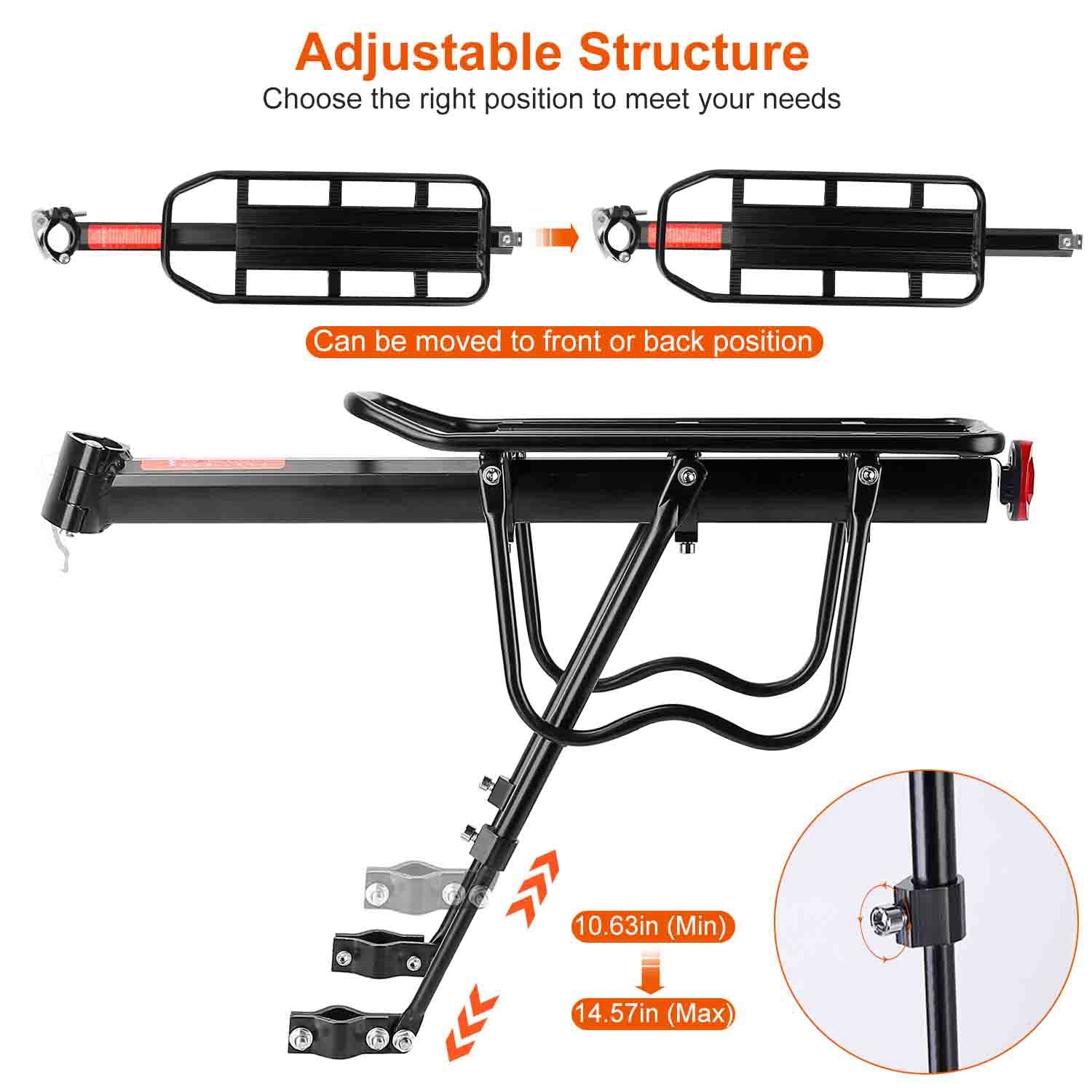 Adjustable Bike Cargo Rack Sports & Outdoors - DailySale