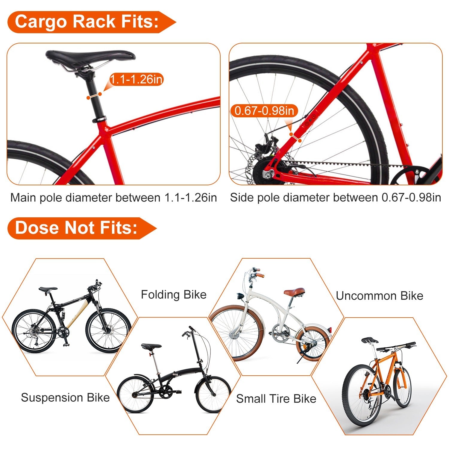 Adjustable Bike Cargo Rack Sports & Outdoors - DailySale