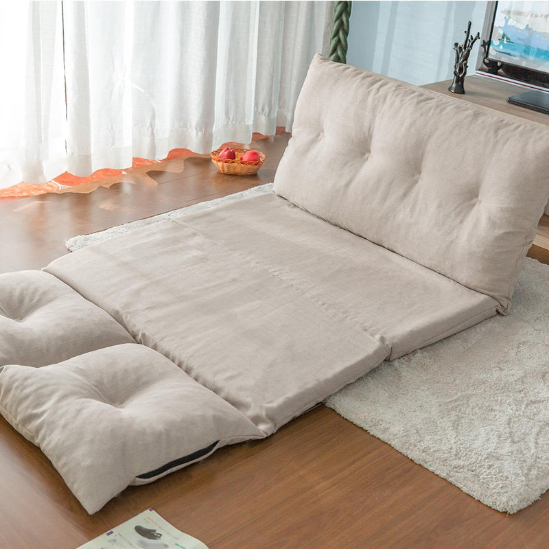Adjustable Fabric Folding Chaise Lounge Sofa Floor Couch and Sofa Furniture & Decor - DailySale